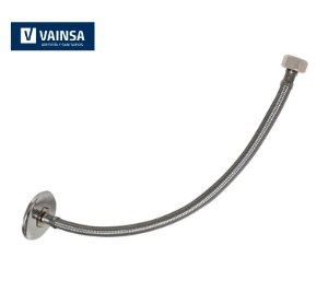 TUBO DE ABASTO PARA LAVATORIO 1/2" X 1/2" X 40CM - VAINSA