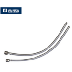 KIT TUBOS DE ABASTO ACERO INOXIDABLE 50CM CON ESPARRAGOS PARA LAVATORIO - VAINSA