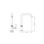 LLAVE PARA LAVADERO AL MUEBLE - VAINSA - Imagen 2