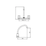 MEZCLADORA PARA LAVADERO AL MUEBLE - VAINSA - Imagen 2