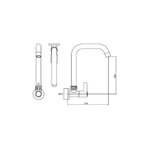 LLAVE PARA LAVADERO A LA PARED - VAINSA - Imagen 2