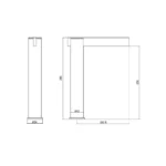 MONOCOMANDO PARA LAVATORIO ALTA ACABADO CROMADO MODUS - VAINSA - Imagen 2