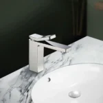 MONOCOMANDO PARA LAVATORIO BAJA CON ACABADO DURACROM MANHATTAN - VAINSA - Imagen 2