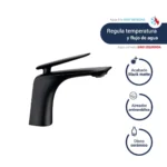 MEZCLADORA MONOCO LAVATORIO BAJA BLACK COSMOPOLITAN - VAINSA - Imagen 4