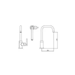 MEZCLADORA MONOCOMANDO PARA LAVADERO AL MUEBLE - VAINSA - Imagen 2