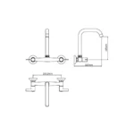 MEZCLADORA PARA LAVADERO A LA PARED - VAINSA - Imagen 2