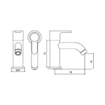 LLAVE PARA LAVATORIO BAJA AL MUEBLE - VAINSA - Imagen 3
