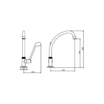 LLAVE PARA LAVADERO AL MUEBLE - VAINSA - Imagen 2