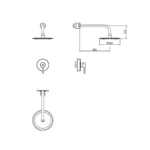 MEZCLADORA MONOCOMANDO PARA DUCHA C/SALIDA - VAINSA - Imagen 2