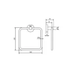 ACCESORIOS DE BAÑO 4 PIEZAS KIT STEEL - VAINSA - Imagen 6