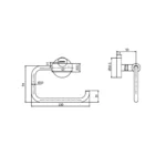 ACCESORIOS DE BAÑO 4 PIEZAS KIT STEEL - VAINSA - Imagen 5