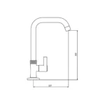 LLAVE PARA LAVADERO BAR AL MUEBLE - VAINSA - Imagen 2