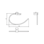 TOALLERO DE ANILLO OVAL - VAINSA - Imagen 2