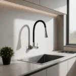 LLAVE PARA LAVADERO A LA PARED P/FLEX NEGRO - VAINSA - Imagen 2