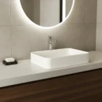 MEZCLADORA MONOCOMANDO PARA LAVATORIO ALTA AL MUEBLE - VAINSA - Imagen 2