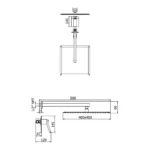 MONOCOMANDO DE DUCHA MANHATTAN CON ACABADO DURACROM - VAINSA - Imagen 2
