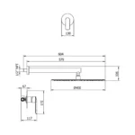 MONOCOMANDO DUCHA MARTINI CON ACABADO GOLD - VAINSA - Imagen 2