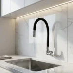 LLAVE PARA LAVADERO A LA PARED CON PICO FLEXIBLE - VAINSA - Imagen 2