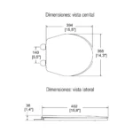 ASIENTO FRENTE ABIERTO ELONGADO AT-2 - HELVEX - Imagen 2