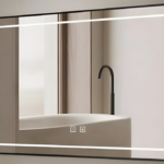 ESPEJO LED NEGRO 600*800MM, ANTI. - CYMOLL