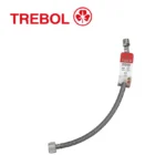 TUBO DE ABASTO INODORO NYLON 1/2”X7/8”X45CM - TREBOL