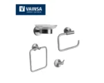 ACCESORIOS DE BAÑO 4 PIEZAS KIT STEEL - VAINSA