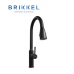 MEZCLADORA MONOCOMANDO DE LAVADERO AL MUEBLE NEGRO MATE SIGNATURE - BRIKKEL