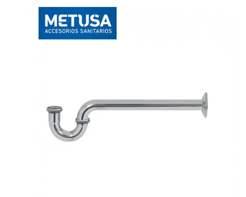 Copia de Copia de VAINSA_IMAGENES DE LA WEB - 2026-03-31T234322.395 TRAMPA P CROMADA 1 1/4" P/LAVATORIO COLA LARGA - METUSA - Imagen 1