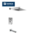 MONOCOMANDO DE TINA CON SALIDA MANHATTAN Y PICO CUADRADO - VAINSA