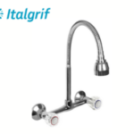 MEZCLADORA PARA LAVADERO PARED CON PICO FLEXIBLE - ITALGRIF