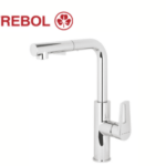 MEZCLADORA MONOCOMANO DE COCINA TEMPRA PICO EXTRAIBLE - TREBOL