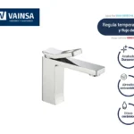 MONOCOMANDO PARA LAVATORIO BAJA CON ACABADO DURACROM MANHATTAN - VAINSA
