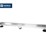 SUMIDERO DECORATIVO RECTANGULAR DE 4" X 80 CM - VAINSA