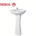 LAVATORIO MÁNCORA CON PEDESTAL UNIVERSAL - TREBOL