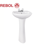 LAVATORIO SAVONA LUX CON PEDESTAL UNIVERSAL - TREBOL