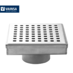 SUMIDERO DECORATIVO CUADRADO DE 4" -VAINSA