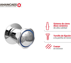 LLAVE DE DUCHA SOFÍA - AMANCAES