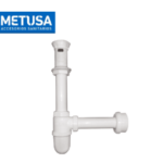 TRAMPA BOTELLA CON DESAGÜE 1 1/4" POLIPROP. - METUSA
