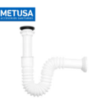 TRAMPA CORRUGADA 76CM C/DESAGÜE Y CONECTOR SOLUCIÓN - METUSA