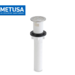 DESAGÜE PLASTIC 1 1/4" X 8" BLANCO REG/INOX - METUSA