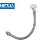 TUBO DE ABASTO ALUM. REF. NYLON 1/2 X 7/8PL X 40CM M- H REC - METUSA