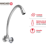 LLAVE DE LAVADERO CON AIREADOR DIRIGIBLE PICO L SOFÍA - AMANCAES