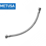 TUBO DE ABASTO ALUM. TRENZ. RE. NYLON 1/2 X 1/2 X 100CM M-H - METUSA