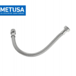 TUBO DE ABASTO VINIL TR. 1/2 X 1/2 X 40CM M-H DN10 - METUSA