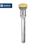 DESAGÜE PARA LAVATORIO TIPO PUSH GOLD - VAINSA
