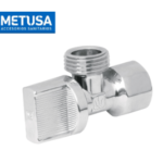 LLAVE ANGULAR 1/2" X 1/2" M-M C/CANOPLA - METUSA