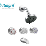 MEZCLADORA DE DUCHA-TINA 3 LLAVES CON SALIDA TECNO - ITALGRIF