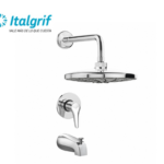 MEZCLADORA MONOCOMANDO PARA DUCHA - TINA DE EMPOTRAR CON SALIDA ESPAÑOLA - ITALGRIF