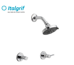 MEZCLADORA DE DUCHA 2 LLAVES CON SALIDA BUZIOS - ITALGRIF