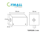 CAJA PROTECTORA PARA FLUXÓMETRO - CYMOLL - Imagen 2